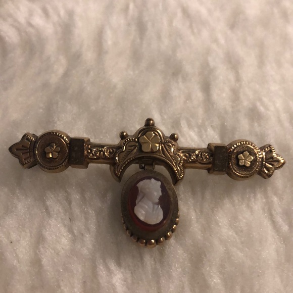 Exquisite Victorian Antique Cameo Ornate Brooch🌷 - Picture 4 of 4